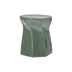 STOOL TWIST DARK GREEN 